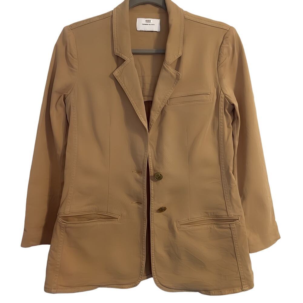 Current Elliott‎ Jacket Women's Size XS Gold Button Detail Pockets Blazer